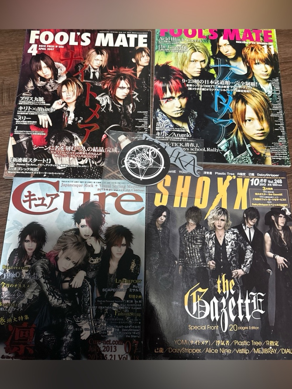 vkei magazines with official jiluka sticker